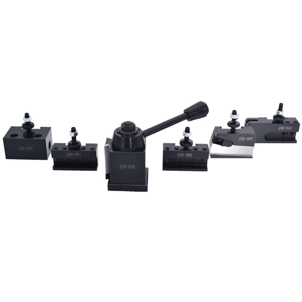 For Mini Lathe 8" And Two Extra 250-000 250-001 OXA Wedge Type Tool Post Set