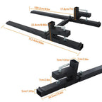 60 In Clamp on Pallet Forks 2000 LBS Heavy Duty Quick Attach Bucket Fork