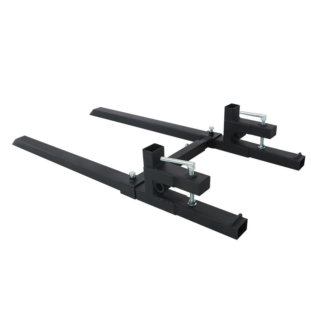60 In Clamp on Pallet Forks 2000 LBS Heavy Duty Quick Attach Bucket Fork