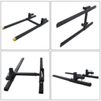 60 In Clamp on Pallet Forks 2000 LBS Heavy Duty Quick Attach Bucket Fork