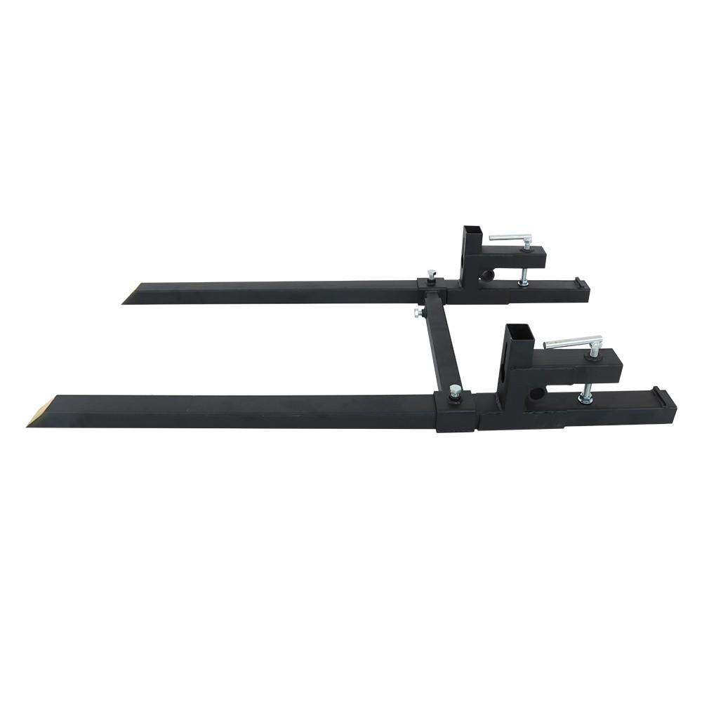 60 In Clamp on Pallet Forks 2000 LBS Heavy Duty Quick Attach Bucket Fork