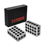 2 Pair 2-4-6 Blocks 23 Holes .0002" Machinist Precision 246 Jig 2 4 6