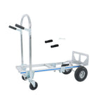 1000 Lbs Aluminum Hand Truck 2-in-1 Convertible Folding Dolly Cart Heavy Duty