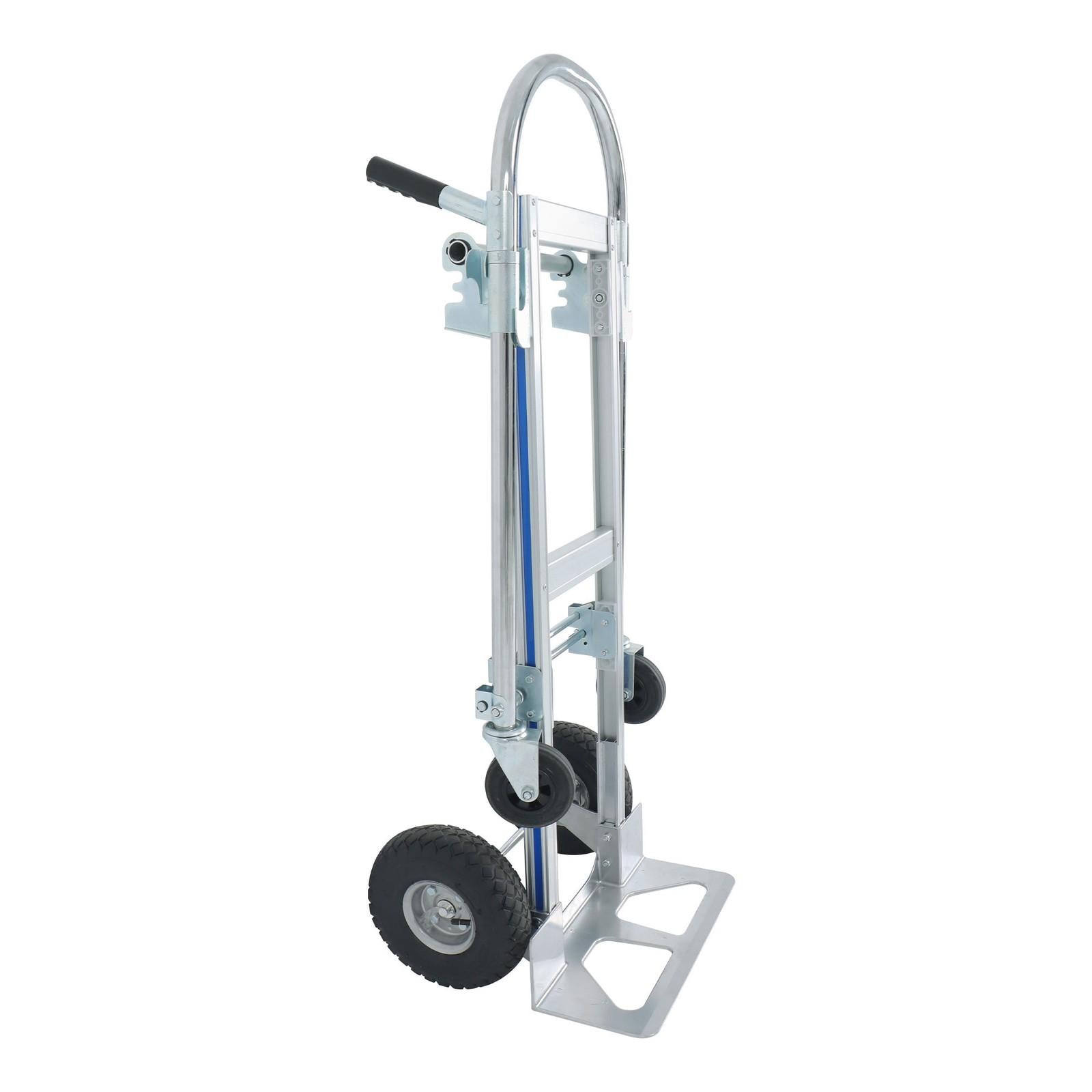 1000 Lbs Aluminum Hand Truck 2-in-1 Convertible Folding Dolly Cart Heavy Duty