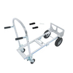 1000 Lbs Aluminum Hand Truck 2-in-1 Convertible Folding Dolly Cart Heavy Duty