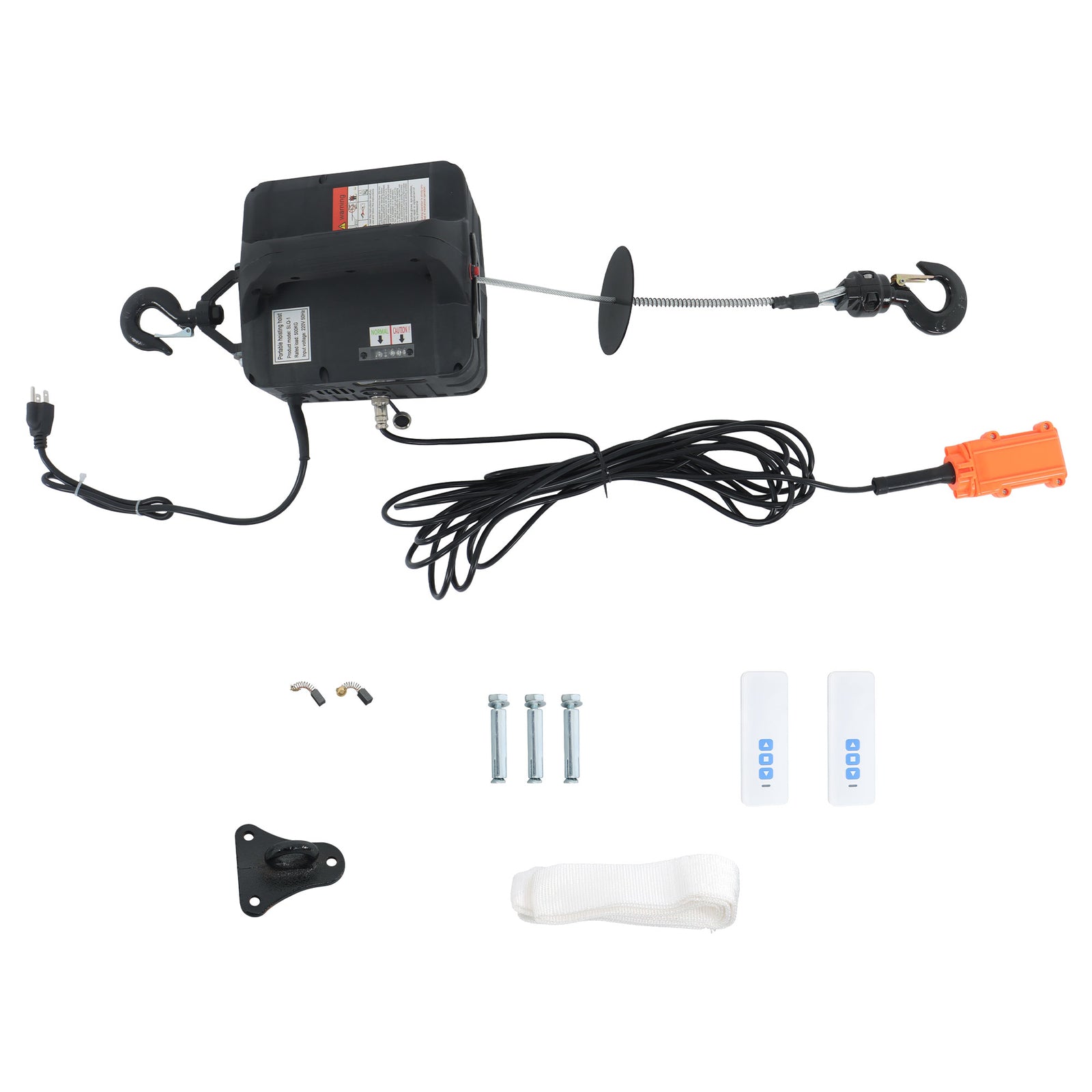 1100LB Electric Winch Wired & Wireless Remote Control 3in1 Electric Hoist Winch