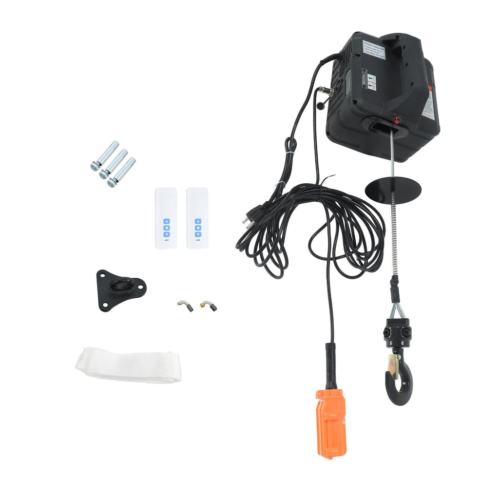 1100LB Electric Winch Wired & Wireless Remote Control 3in1 Electric Hoist Winch
