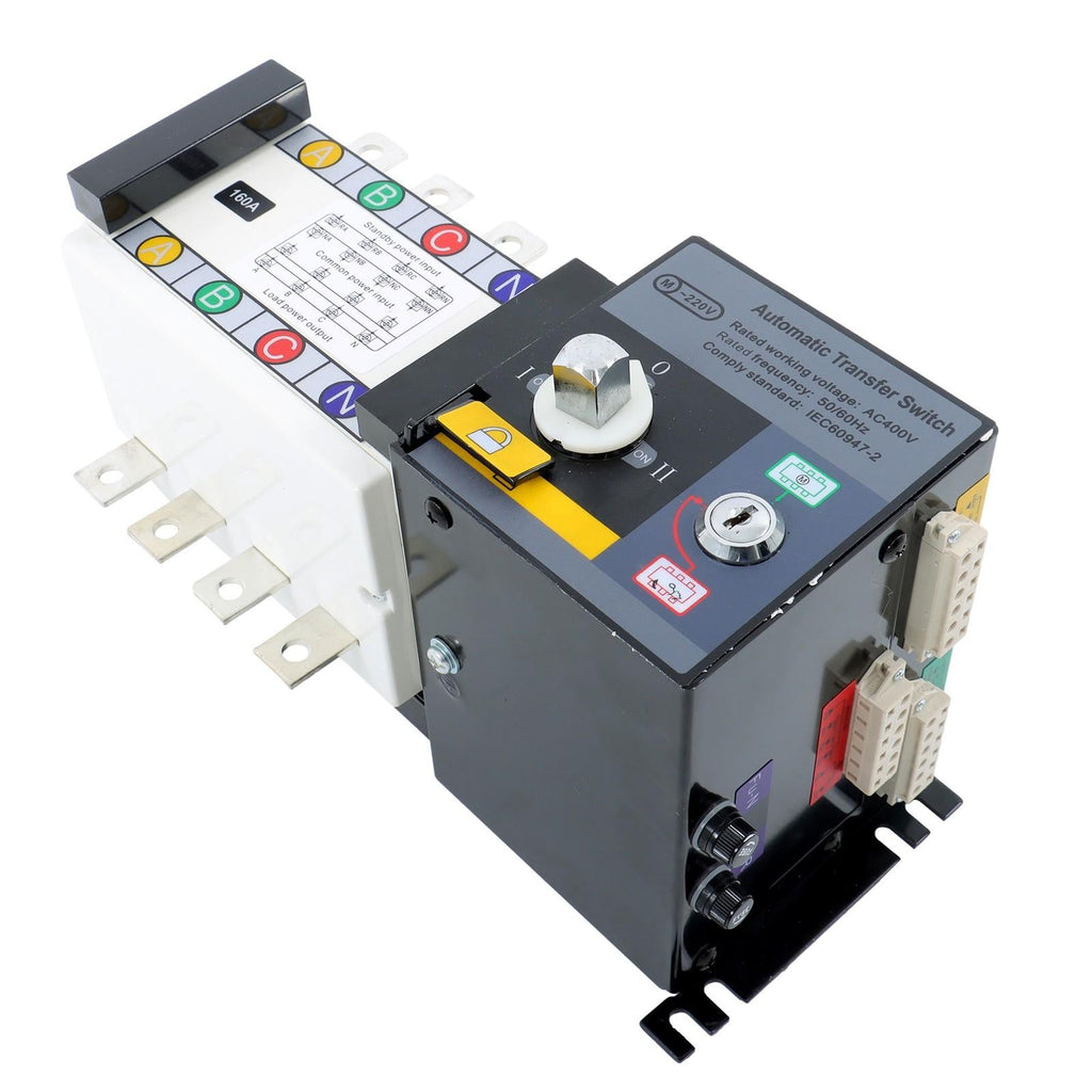 Generator Industrial Automatic Transfer Switch 160A 4P ATS 110/220V Grid To AC