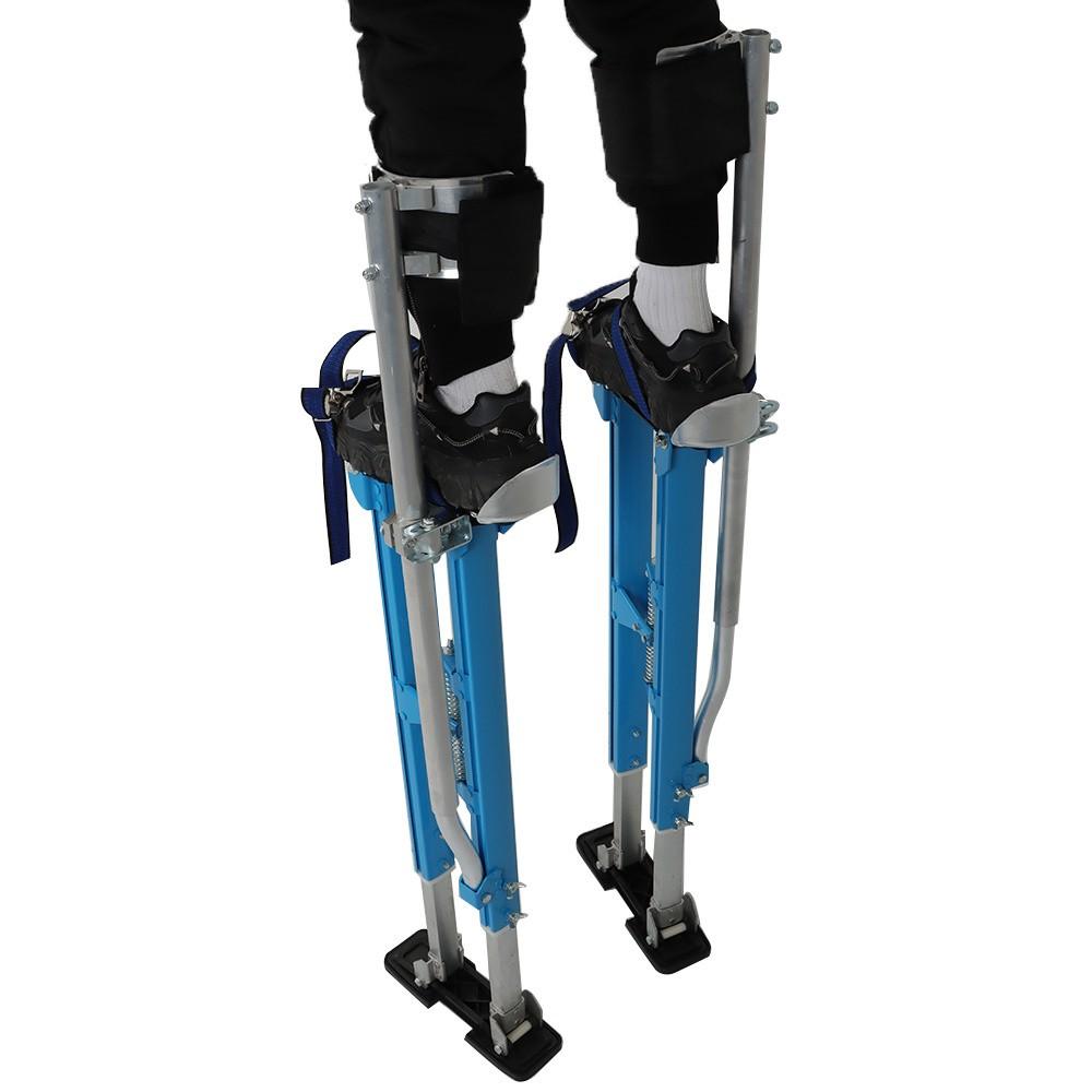 Adjustable 36" - 48" Drywall Stilts For Painters Walking Finishing Tools Blue