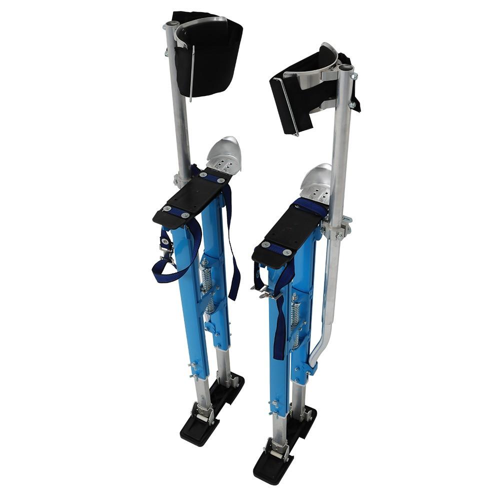Adjustable 36" - 48" Drywall Stilts For Painters Walking Finishing Tools Blue