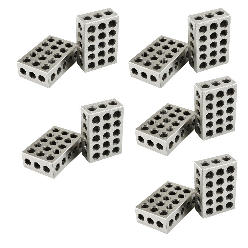 1-2-3 blocks 23 holes .0002" MACHINIST 123 10 MATCHED PAIRS ULTRA PRECISION