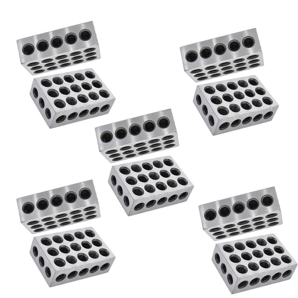1-2-3 blocks 23 holes .0002" MACHINIST 123 10 MATCHED PAIRS ULTRA PRECISION