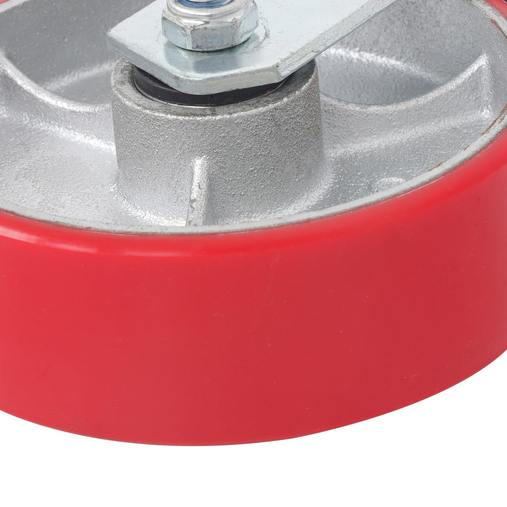 4 Pack Heavy Duty Swivel Caster Wheels 6" × 2" Polyurethane 4800Lbs Industrial