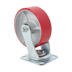 4 Pack Heavy Duty Swivel Caster Wheels 6" × 2" Polyurethane 4800Lbs Industrial