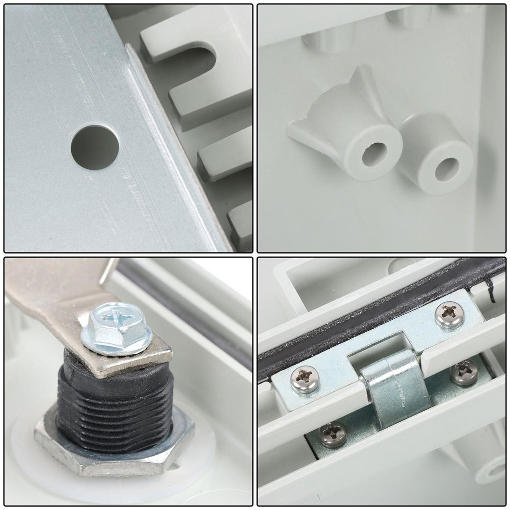 Fiberglass Steel 24x20x9" Electrical NEMA 4X Enclosure IP65 Waterproof