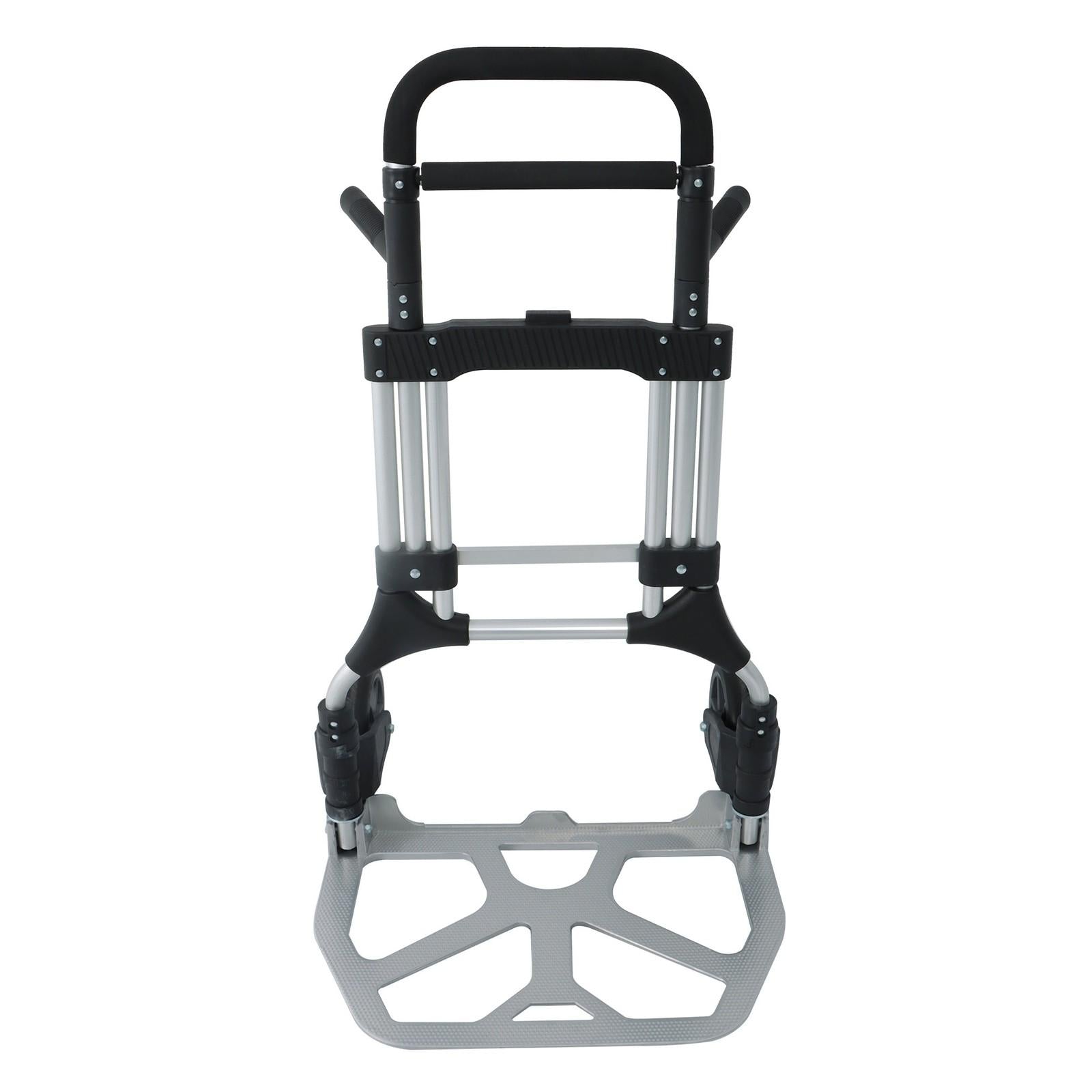 500 LB Aluminum Folding Hand Truck with Telescoping Handle & Elastic Ropes