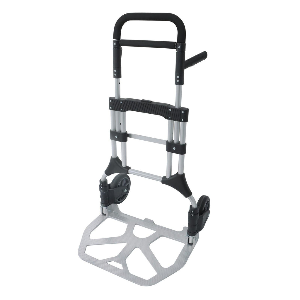 500 LB Aluminum Folding Hand Truck with Telescoping Handle & Elastic Ropes