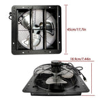 14 Inch Shutter Exhaust Fan W/ Speed Controller High Speed Wall Mounted 1550 CFM
