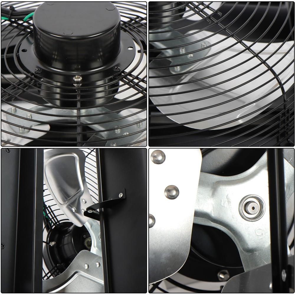14 Inch Shutter Exhaust Fan W/ Speed Controller High Speed Wall Mounted 1550 CFM