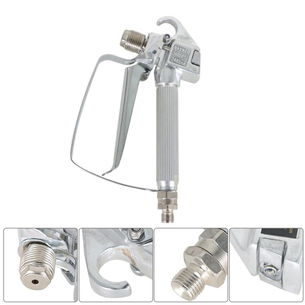 6 Pcs Airless Paint Spray Gun 3600PSI For Sprayers With 517 Tip & Tip Guard