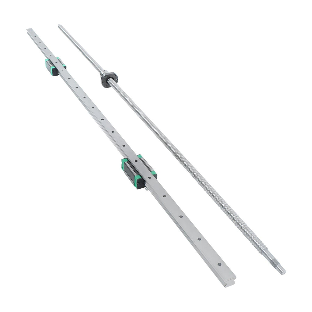 HGR20 1200mm Linear Rail & SFU1605 Ball Screw Kit 2 Rails + BF12 BK12