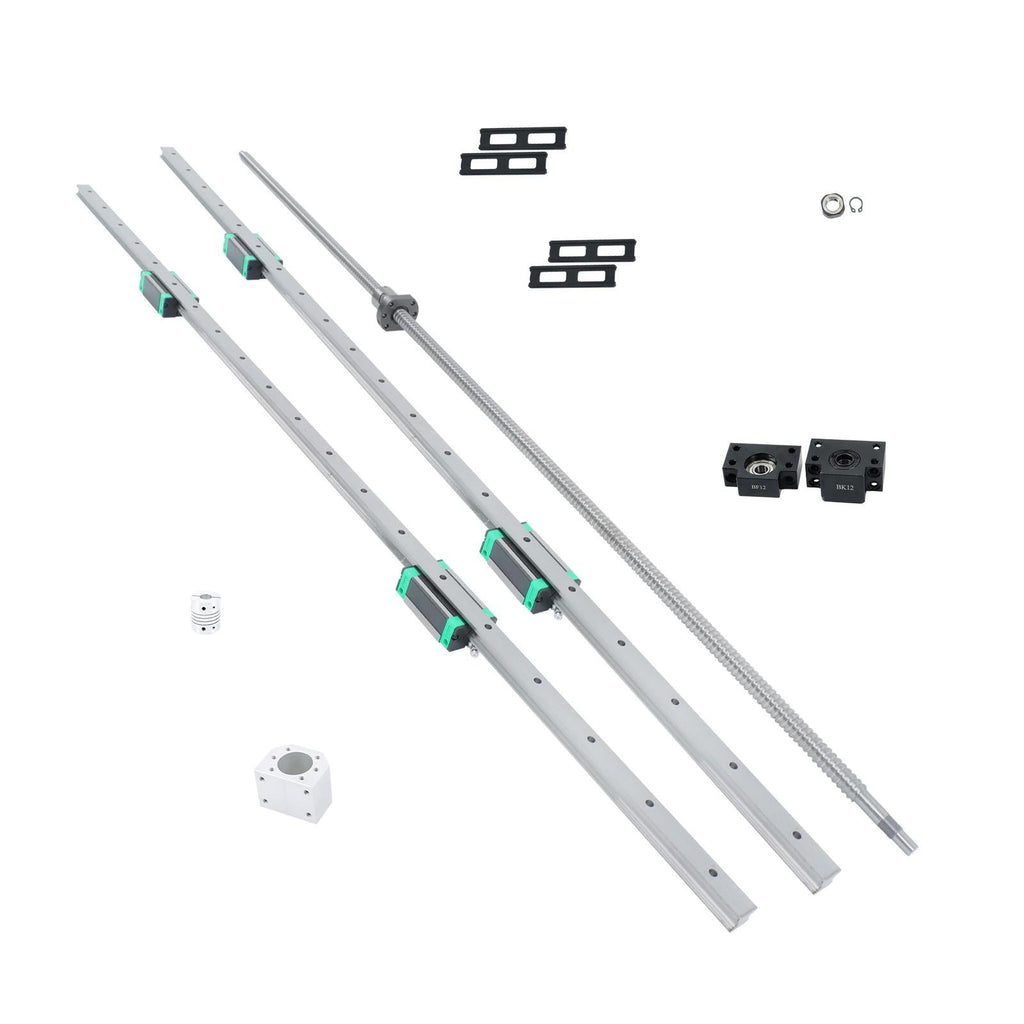 HGR20 1200mm Linear Rail & SFU1605 Ball Screw Kit 2 Rails + BF12 BK12