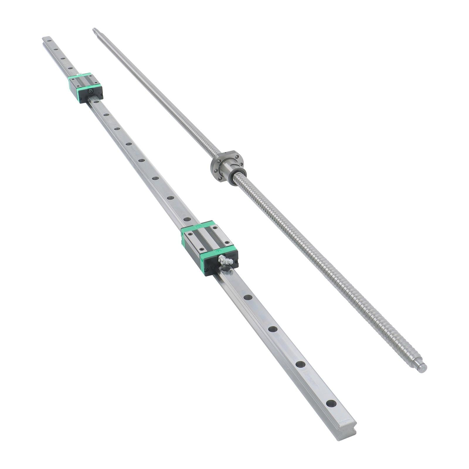 HGR20 1200mm Linear Rail & SFU1605 Ball Screw Kit 2 Rails + BF12 BK12