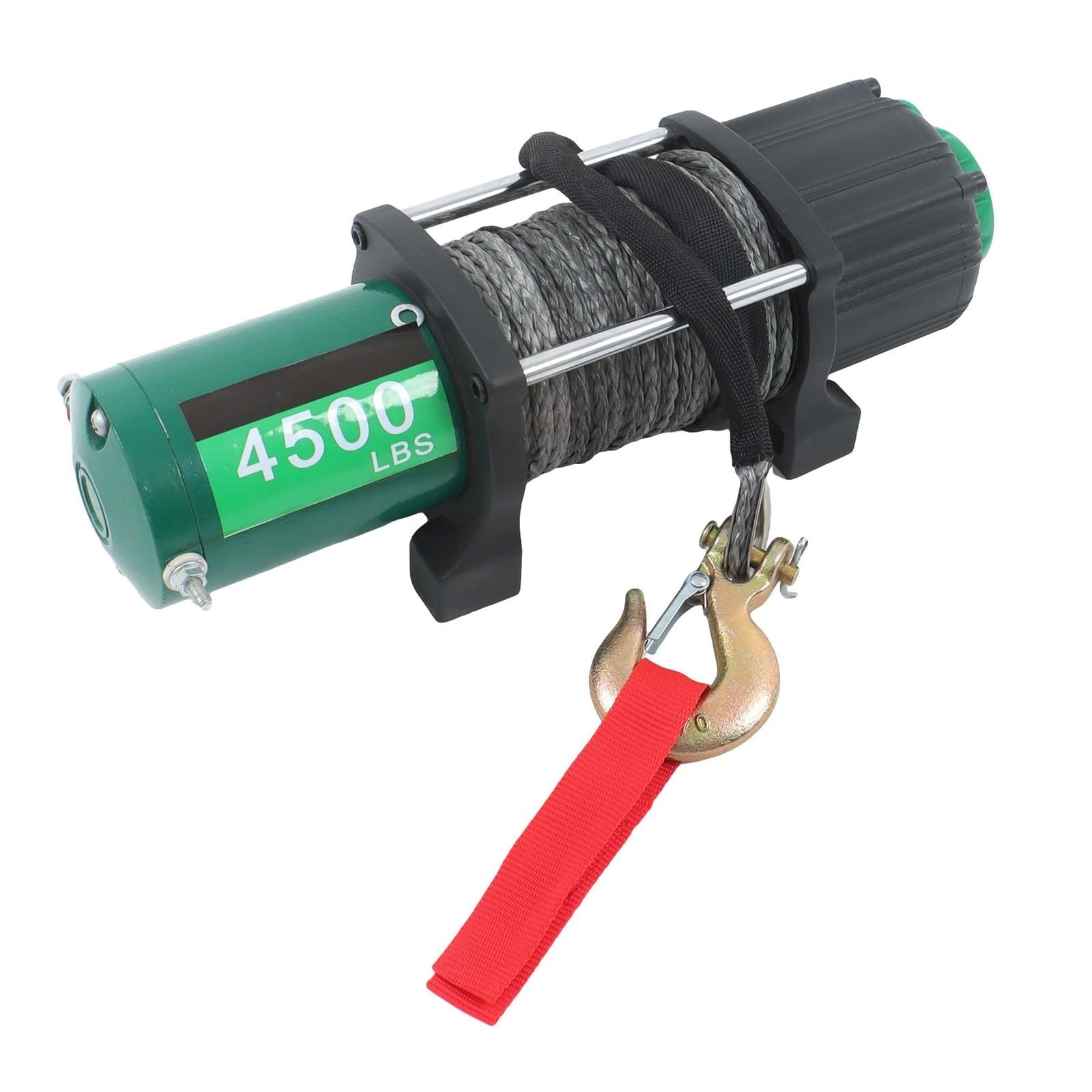 4500lbs Synthetic Rope Electric Winch Waterproof IP67 with 82ft Wireless Remote