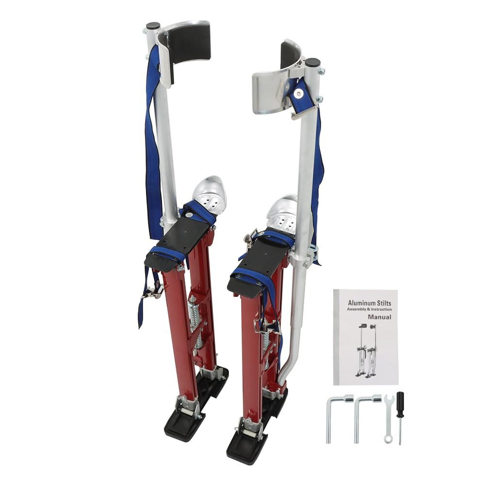 24-40 Inch Red Specialty Aluminum Drywall Stilts For Taping Painting Painter