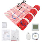 30 Sqft 120V Floor Heating Mat Kit Electric Radiant Floor Heating System