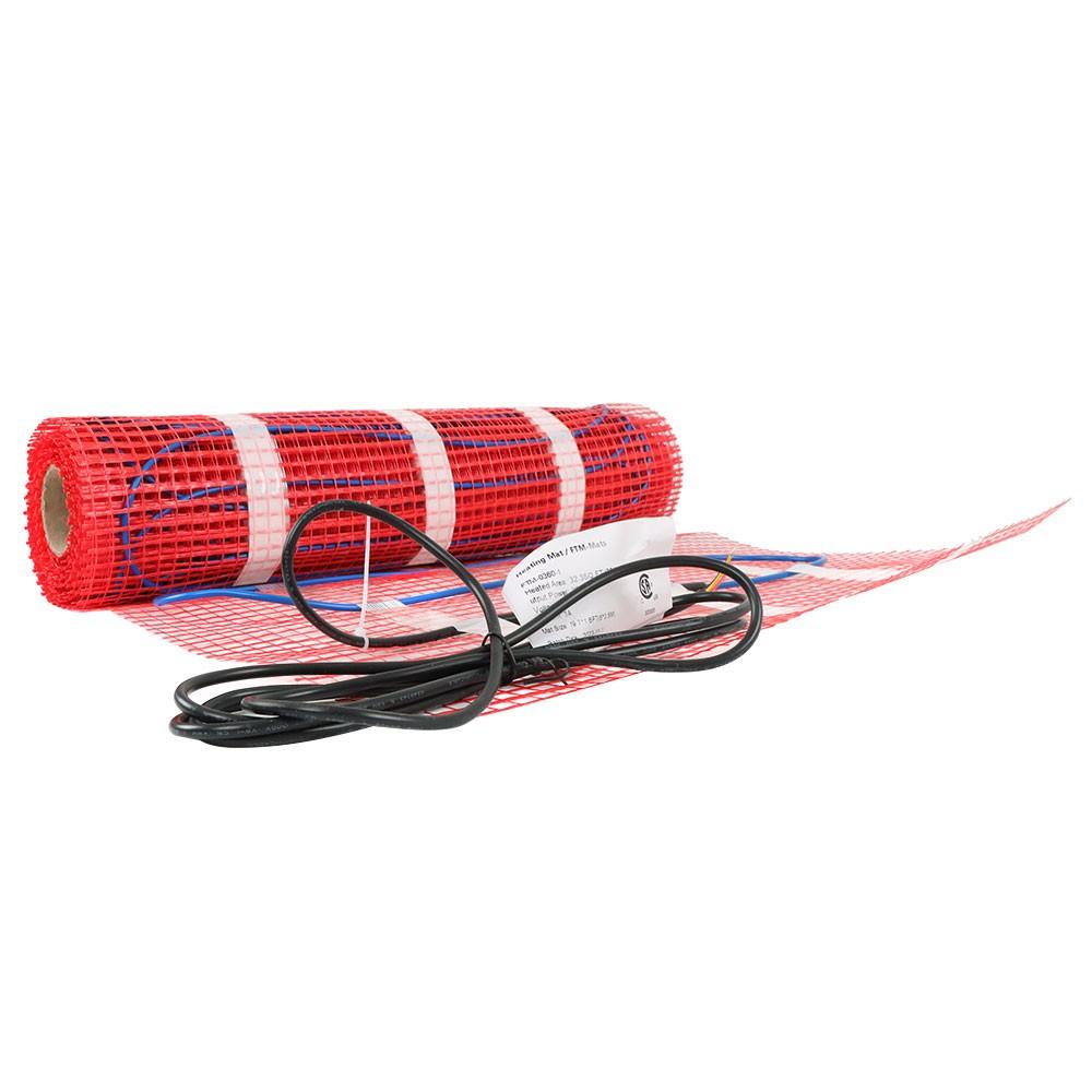 30 Sqft 120V Floor Heating Mat Kit Electric Radiant Floor Heating System