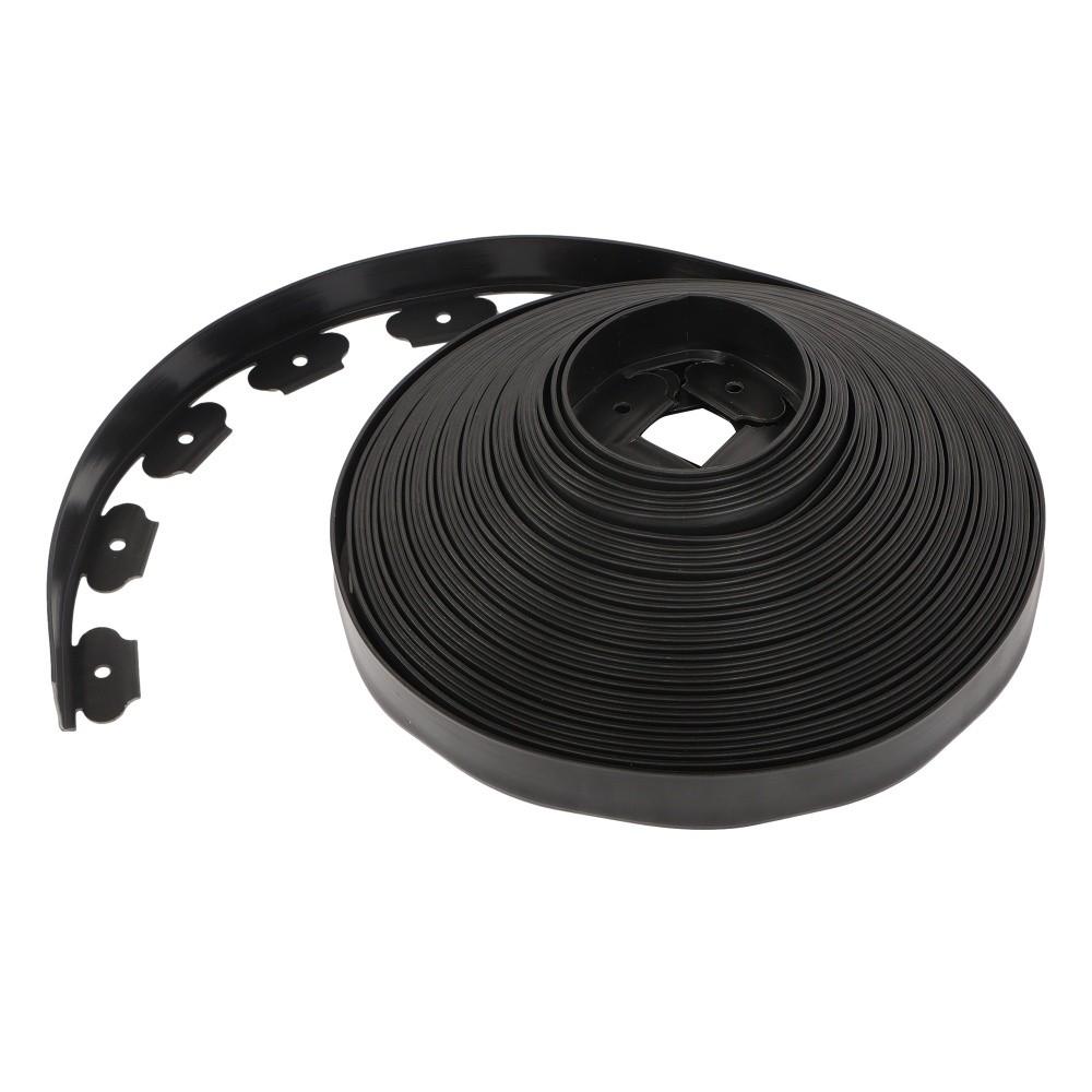 100FT 1.7" Garden Landscape Edging No Dig Lawn Edging Border With 40 8-In Spikes