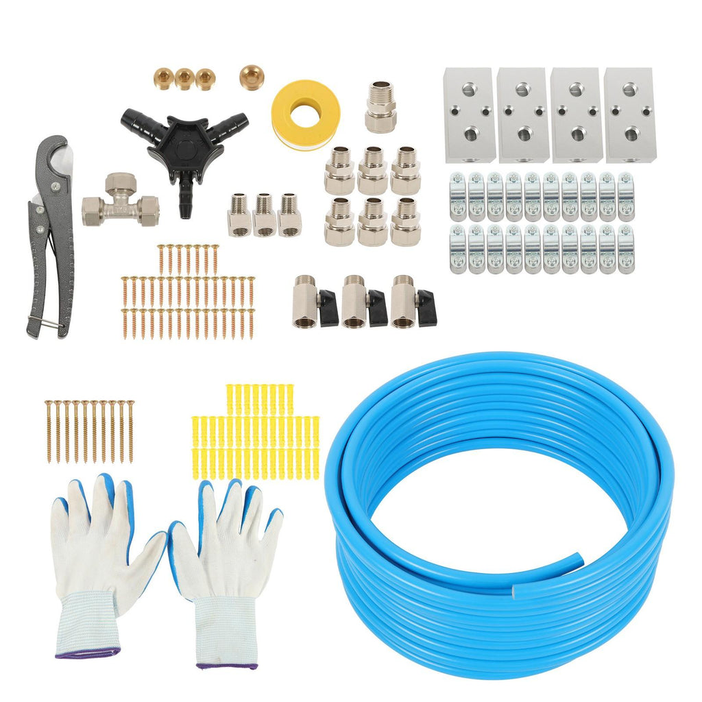 Garage Air System 1/2"x100ft - Aluminum Piping, Leak-Proof, Easy Fit
