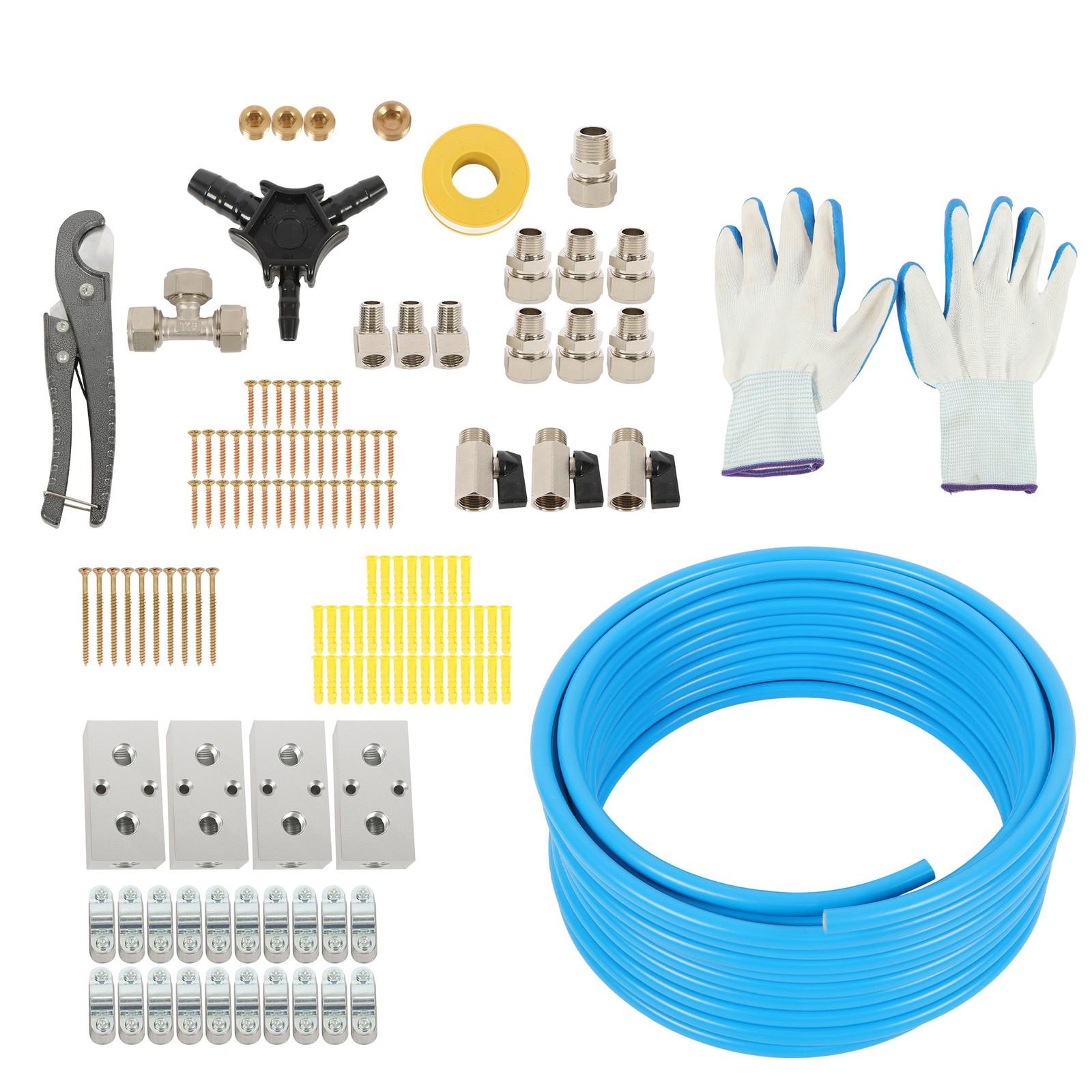 Garage Air System 1/2"x100ft - Aluminum Piping, Leak-Proof, Easy Fit