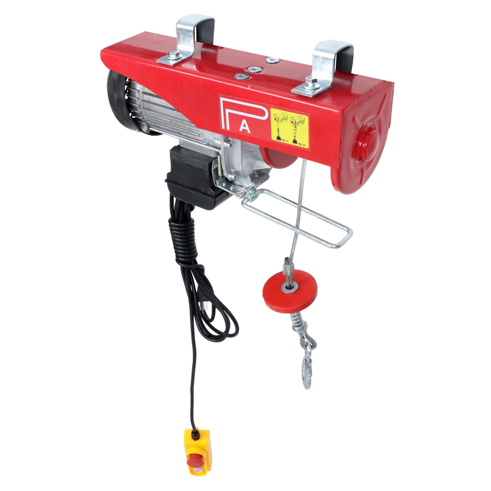 Wired Remote Control Crane Winch Mini Electric Hoist 1350W 1760lbs 14ft/4.2m
