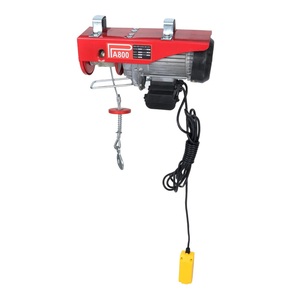 Wired Remote Control Crane Winch Mini Electric Hoist 1350W 1760lbs 14ft/4.2m