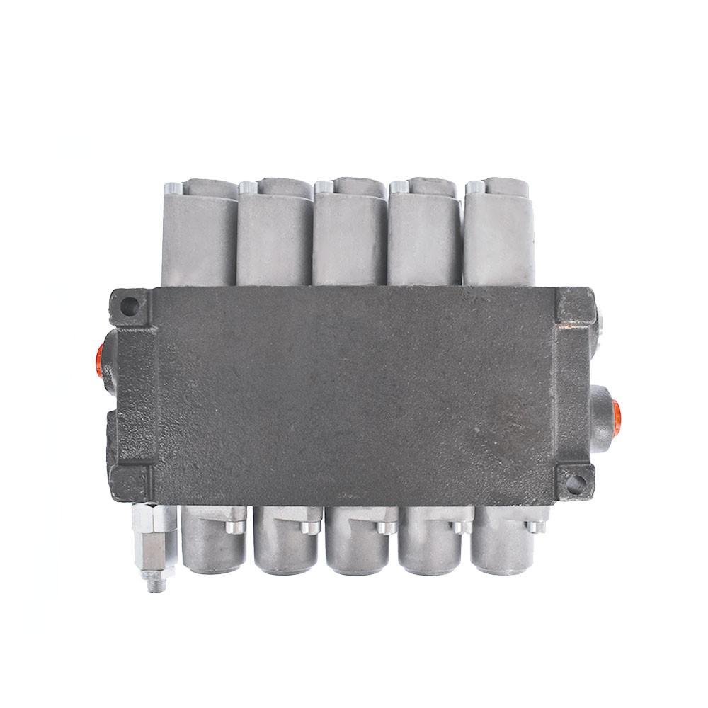 5 Spool 11 GPM Hydraulic Control Valve SAE Ports Monoblock Double Acting