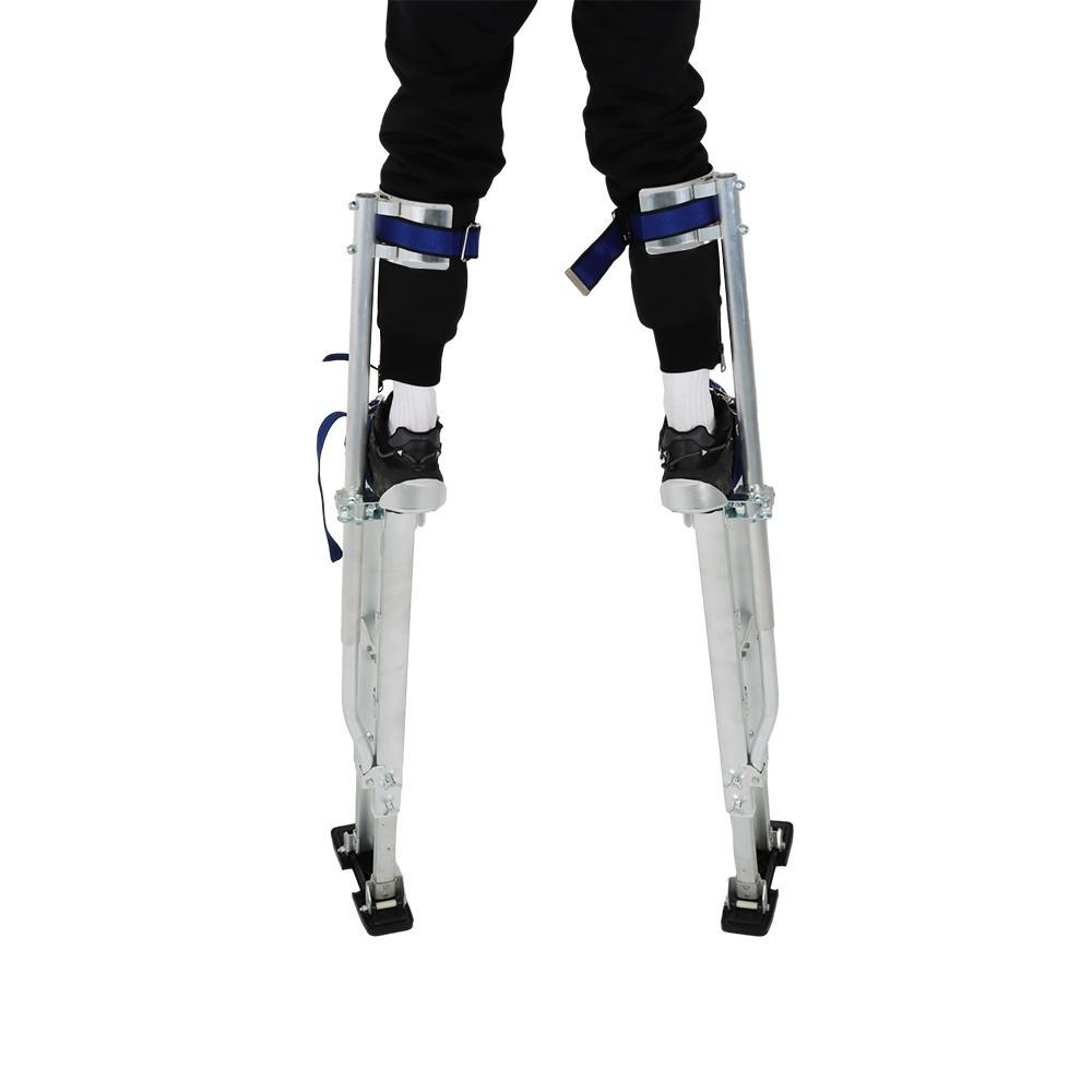 36" -48" Adjustable Silver Aluminum Alloy Stilt Tool For Walking Taping