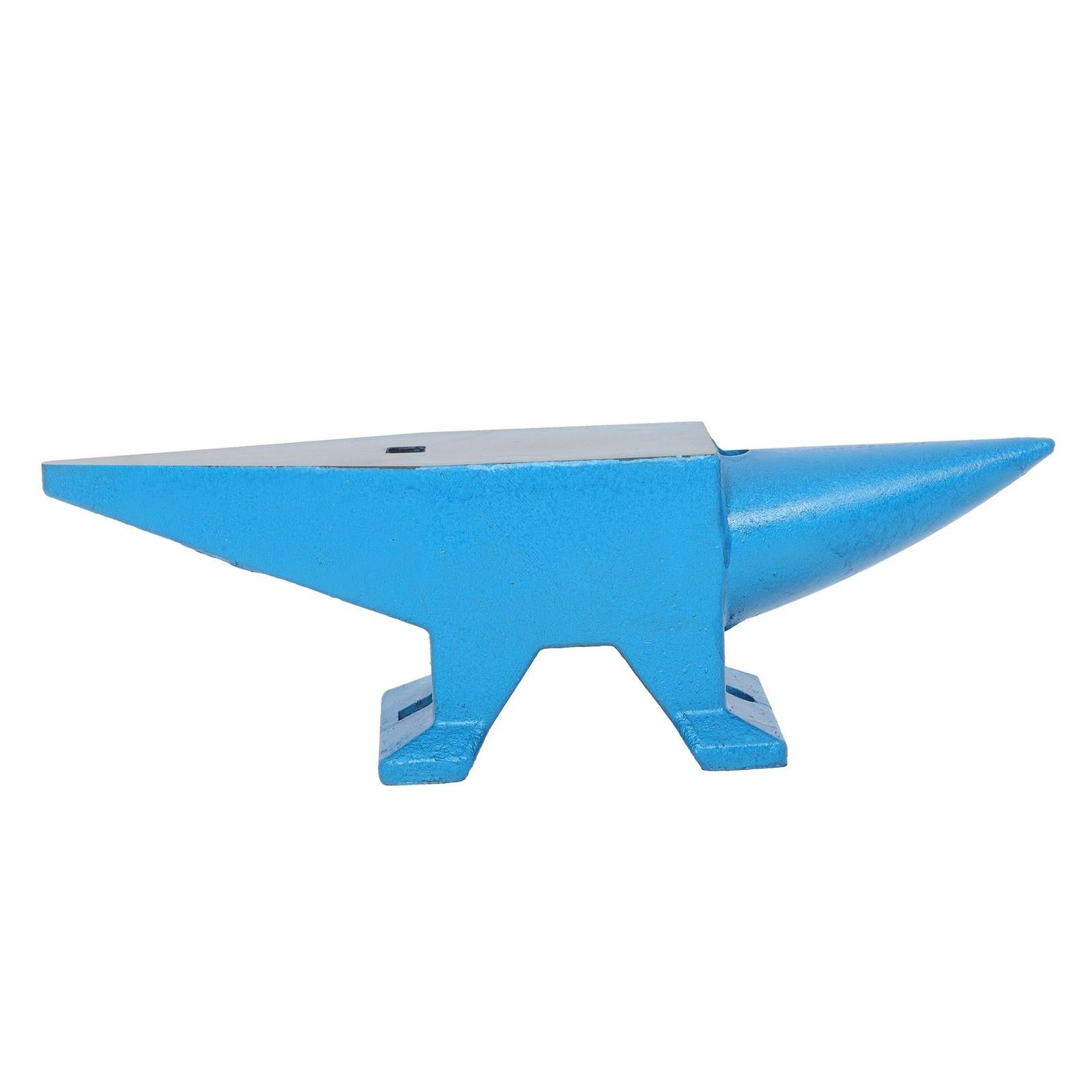 66lb Heat-Treated Forged Steel 30kg Round Horn Blacksmith Anvil Stable Workbench