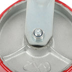 4 Pack 6" × 2" Swivel Caster Wheels 4800Lbs Polyurethane (2 Swivel & 2 Rigid)