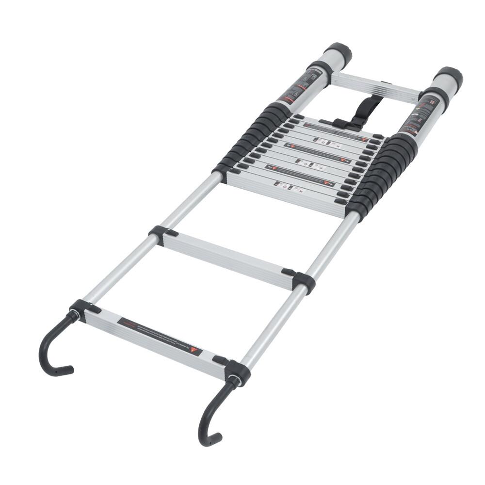 14.5 FT Aluminum Telescoping Ladder Telescopic Multi Purpose For Home 330lbs