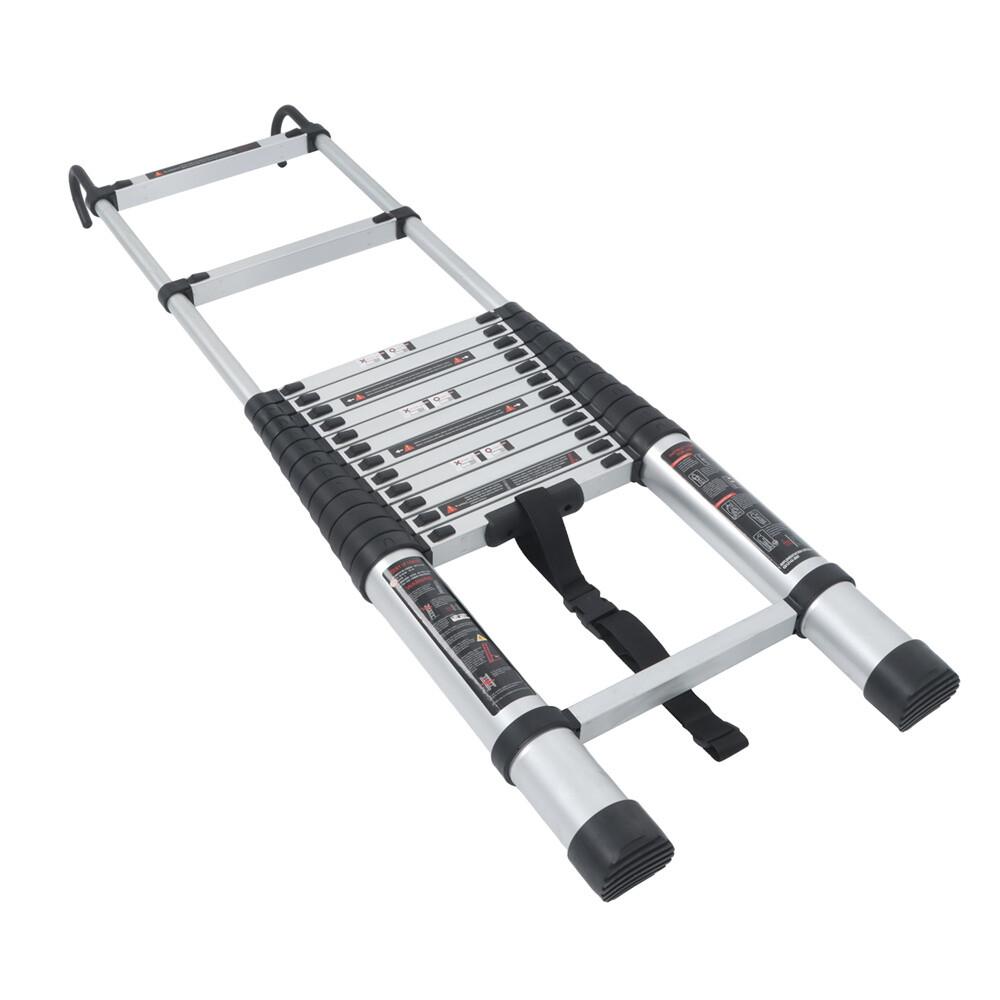 14.5 FT Aluminum Telescoping Ladder Telescopic Multi Purpose For Home 330lbs