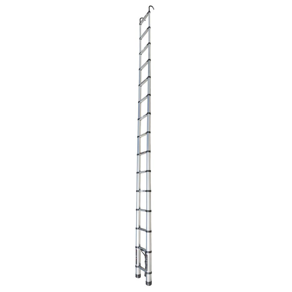14.5 FT Aluminum Telescoping Ladder Telescopic Multi Purpose For Home 330lbs