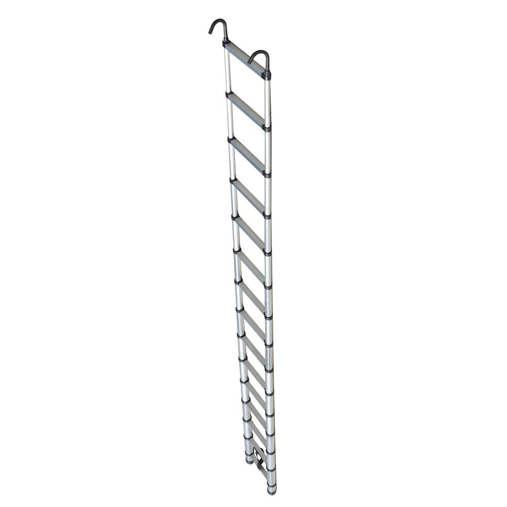 14.5 FT Aluminum Telescoping Ladder Telescopic Multi Purpose For Home 330lbs