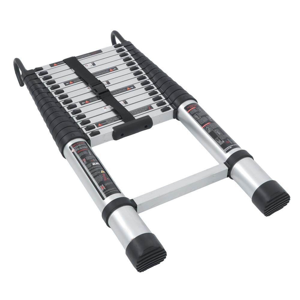 14.5 FT Aluminum Telescoping Ladder Telescopic Multi Purpose For Home 330lbs