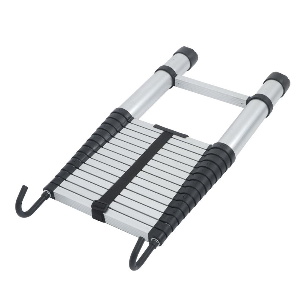 14.5 FT Aluminum Telescoping Ladder Telescopic Multi Purpose For Home 330lbs