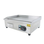 22" Flat Top Electric Grill 1600W Commercial Griddle Stainless Steel Countertop