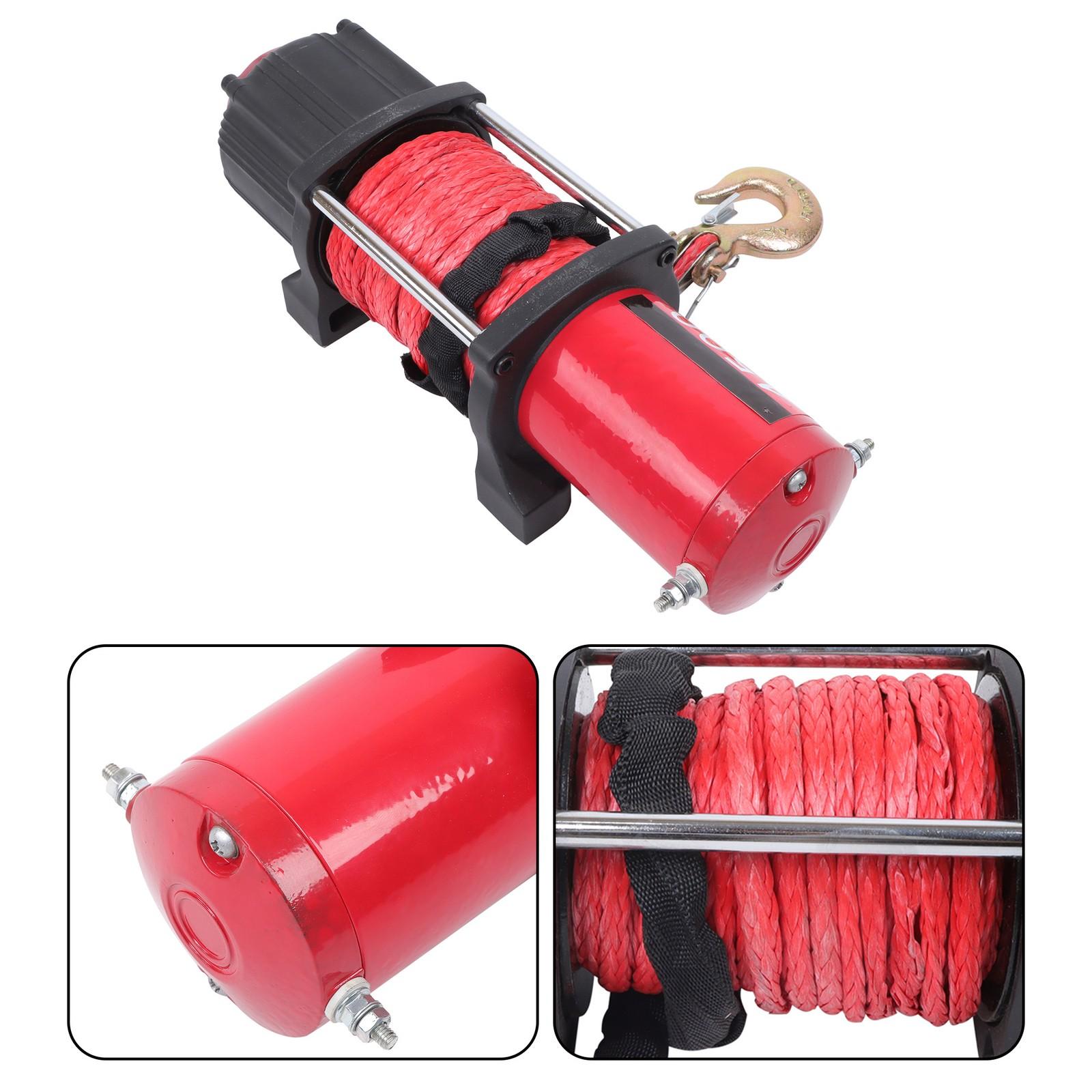 4500lbs Electric Winch 12V 2.1HP Synthetic Rope ATV/UTV Winch Wireless Remote