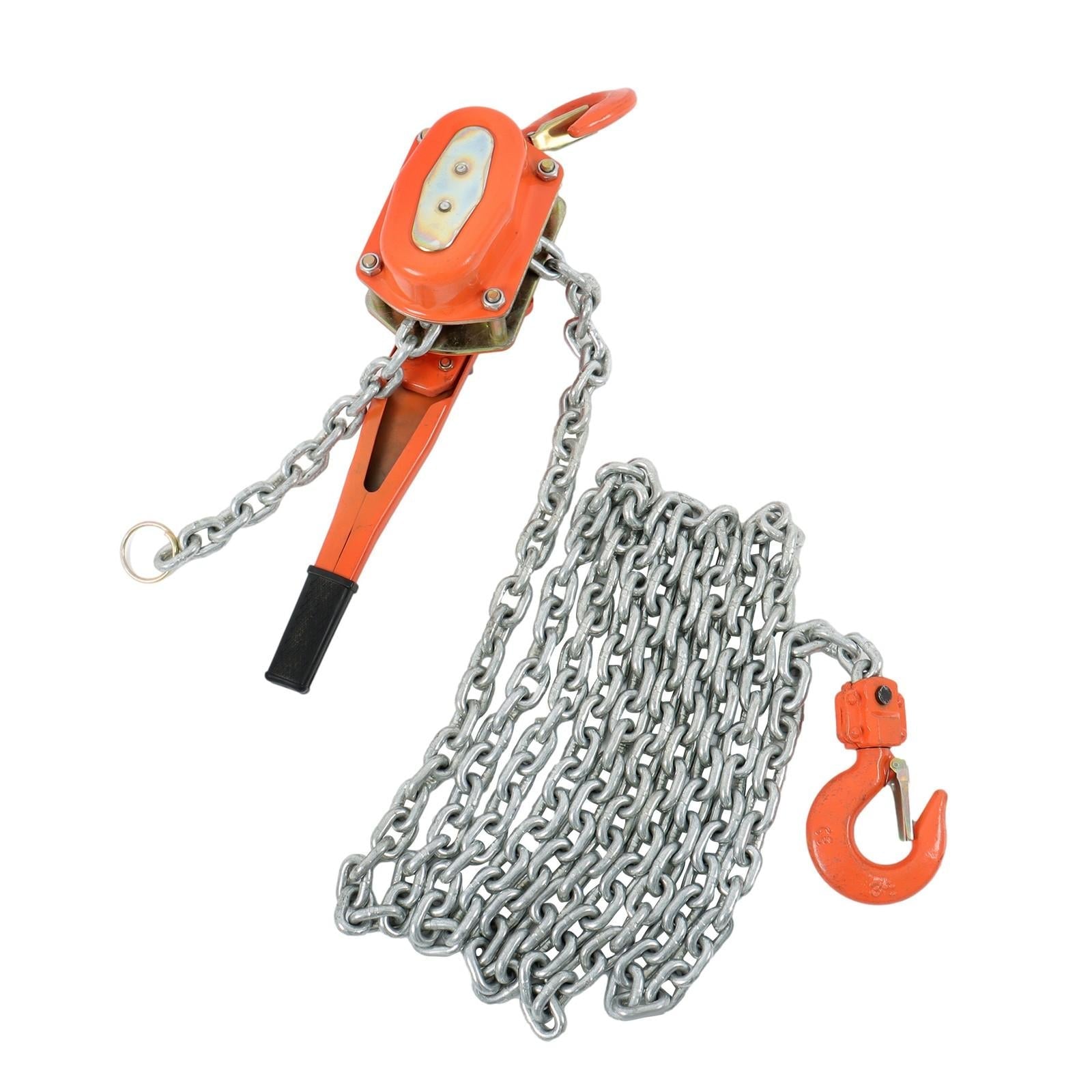 20ft 6600lb Capacity Wrench Lever Block Steel Hoist Manual Chain Hoist G80 Chain