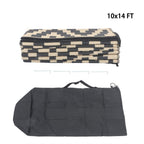 Waterproof Outdoor Rug 10x14 ft Outdoor Plastic Straw Rug For Camping RV Deck